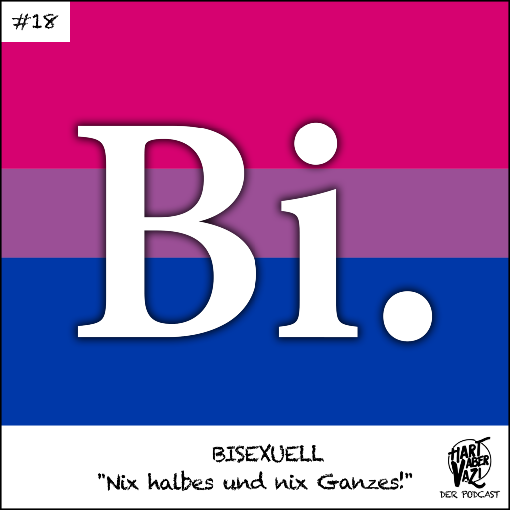 Auf dem Cover steht lediglich das Wörtchen "BI." und im Hintergrund ist die Flagge zu sehen, die für Bisexualität steht.